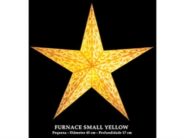 Candeeiro Estrela Starlightz Furnace Small Yellow